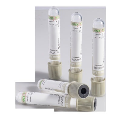 Glucose Medical Glass Blood Collection Tubes Disposable