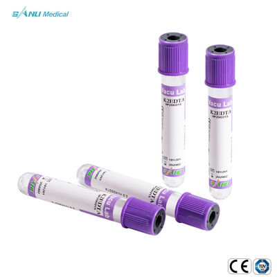 CE ISO Disposable Serum Blood Collection Tube Purple 2ml 3ml 4ml 5ml EDTA K2 K3 Tube