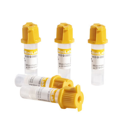 K2EDTA Medical Micro Blood Collection Tube 8x45mm 0.25 0.5ml
