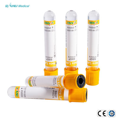Disposable PET Clot Activator Blood Collection Tubes With Gel