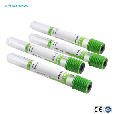 Glass Lithium Heparin Green Tube For Blood Draw For Single Use