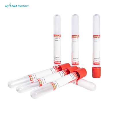 Blood Collection Plain Red Tubes Disposable