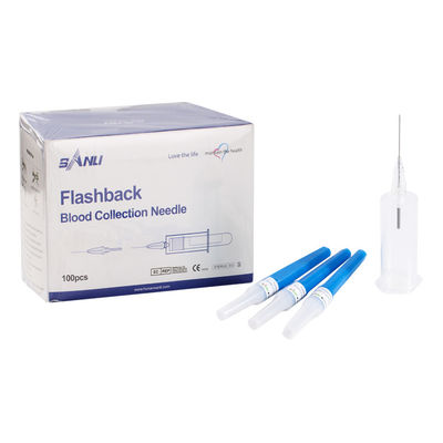 ISO9001 Disposable Multiple Flashback Needle 23G For Blood Collection
