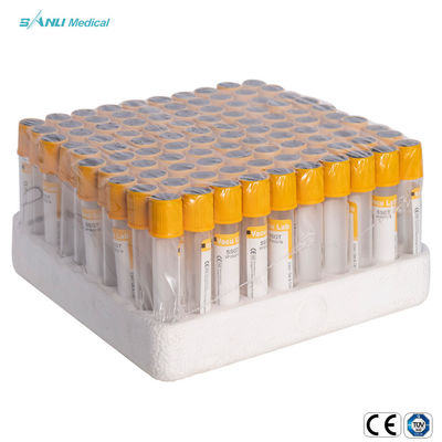 Disposable PET Clot Activator Blood Collection Tubes CE ISO Approved With Gel