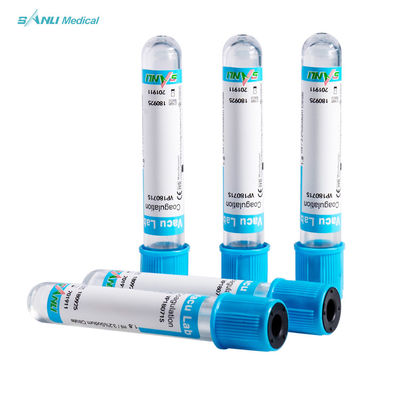 Coagulation Test Blue Top Glass Tubes With 3.2% Sodium Citrate Additive