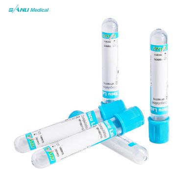 Coagulation Test Blue Top Glass Tubes With 3.2% Sodium Citrate Additive