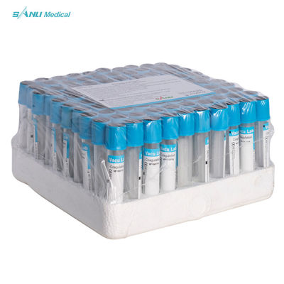 Coagulation Test Blue Top Glass Tubes With 3.2% Sodium Citrate Additive