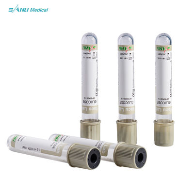 Medical Gray Vacuum Blood Collection Glucose Tube Disposable CE ISO Approved