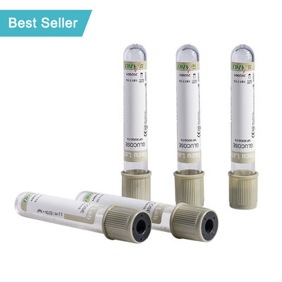 Medical Gray Vacuum Blood Collection Glucose Tube Disposable CE ISO Approved
