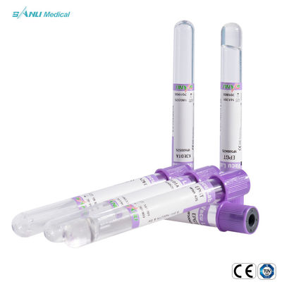 K3 EDTA Vacuum Blood Collection Tubes 2ml 3ml 4ml 100pcs Tray Packing