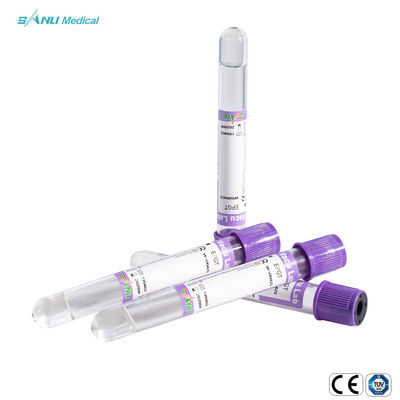 ISO9001 K2 EDTA Blood Collection Tubes Purple Top With GEL