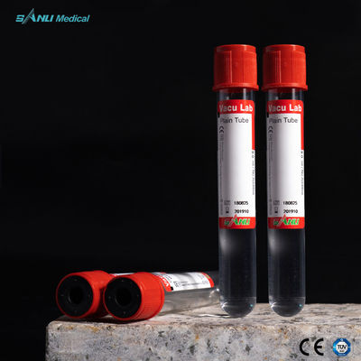 Plain Plastic Blood Collection Tubes Red Top Sterile Non Toxic