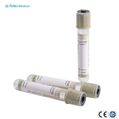 Vacuum PET Glucose Collection Tube Grey Top Sodium Fluoride EDTA Tube