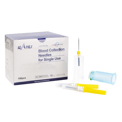 20G Blood Collection Needles 0.9x19mm Yellow Color For Single Use