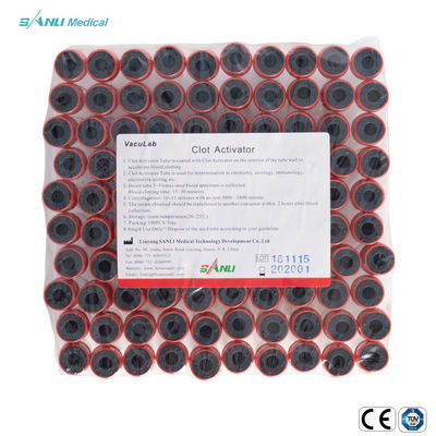 Vacuum Plain Red Top Blood Tube No Additive For Collection And Storage