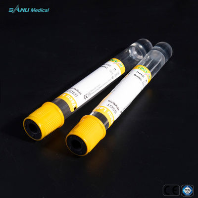 Disposable PET Clot Activator Blood Collection With Gel 13x100mm