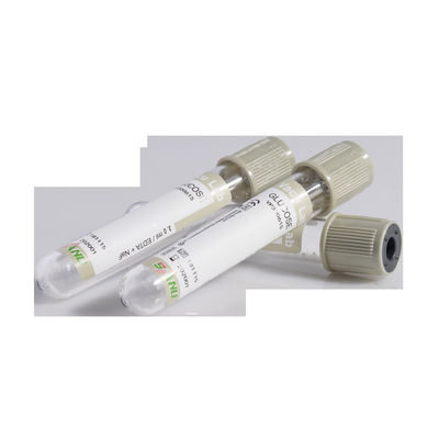 Glucose Vacuum Blood Collection Tubes PET Grey Top For Blood Glucose Determination