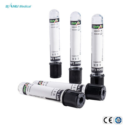 13x75mm Vacuum Blood Collection Tubes ESR With 0.129mol/L Sodium Citrate