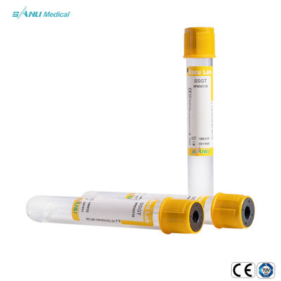 SSGT Plastic Blood Collection Tubes Gel And Clot Activator Tube for serum separation