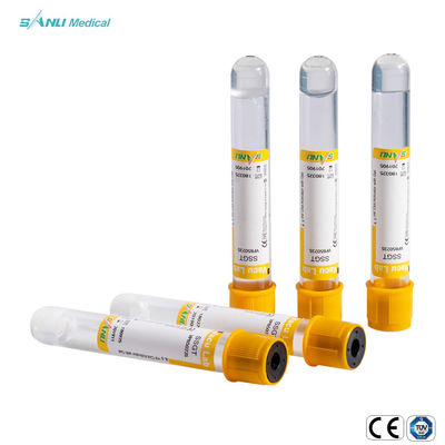 SSGT Glass Blood Collection Tubes 8ml With Clot Activator And Gel