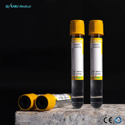 SSGT Glass Blood Collection Tubes 8ml With Clot Activator And Gel