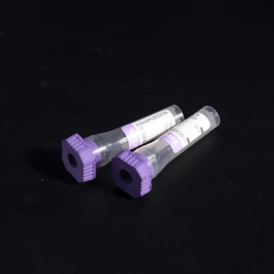 K2 EDTA Capillary Blood Collection Tubes ISO9001 Lavender Rubber Cap