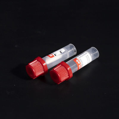 Red Top Capillary Blood Collection Tubes 0.5ml 100pcs Tray Packing