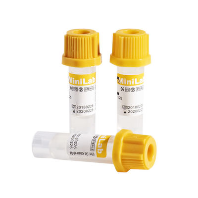 Plastic Micro Collection Tubes Capillary Gel Tube With Clot Activator