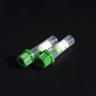 Blood Capillary Tube 0.25ml Lithium Heparin Green Top Tube