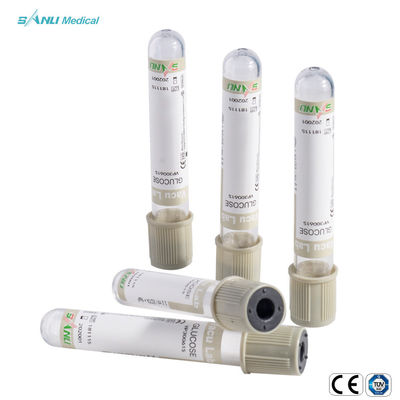 3ml Glucose Medical Glass Blood Collection Tubes Disposable ISO9001 Approved