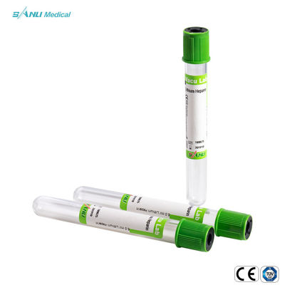 Lithium Heparin Gel 2ml Vacuum Blood Collection Tubes ISO13485 With Safety Closure
