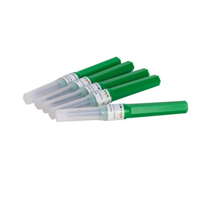 Disposable Sterile Multi Sample Blood Collection Needle 22G 1 Inch Green Color