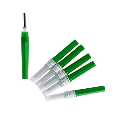 Disposable Sterile Multi Sample Blood Collection Needle 22G 1 Inch Green Color