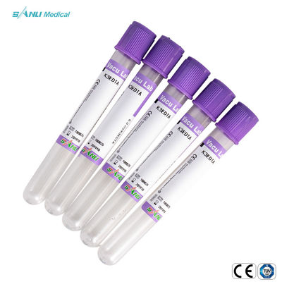 Disposable EDTA K2/K3 PET Vacuum Tube CE Approved For Medical Examination