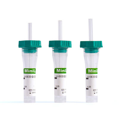 Disposable Medical Micro Blood Collection Tube 0.5ml ISO13485 8x45mm